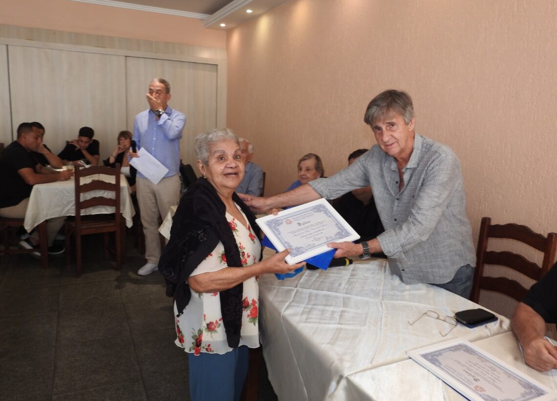Certificado de Agradecimento e Parceria com a Asa-Rio e a Portuguesa Carioca