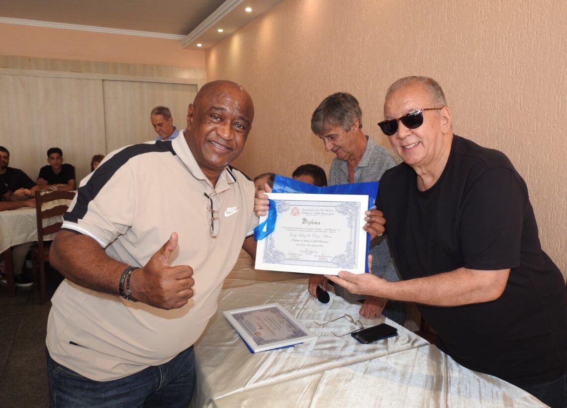 Certificado de Agradecimento e Parceria com a Asa-Rio e a Portuguesa Carioca